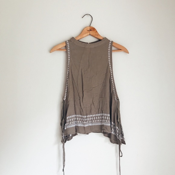 EARTHBOUND Tops - Boho Style Tank, with open sides